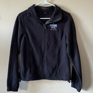 Black Fleece Zip-Up Jacket